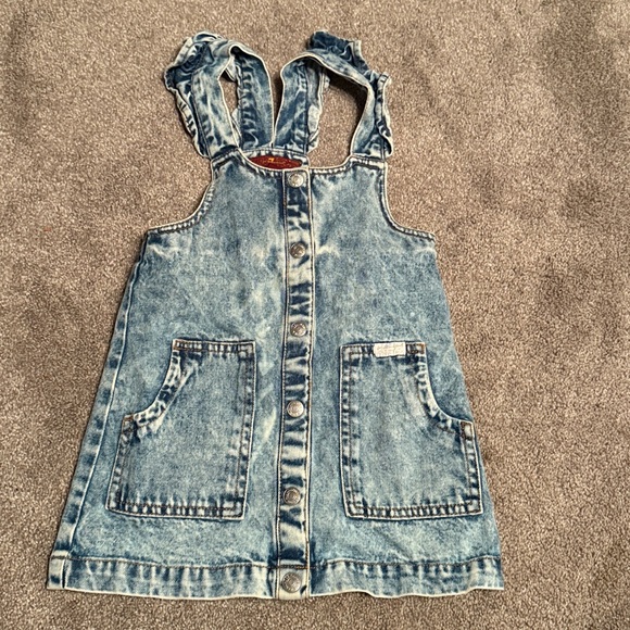 7 For All Mankind Light Blue Denim Top - Picture 1 of 4